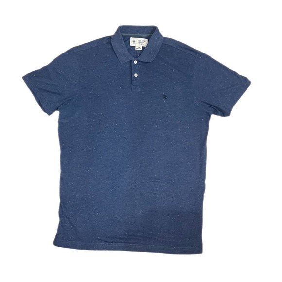 Penguin Mens Blue Polo Size Large - Picture 1 of 4